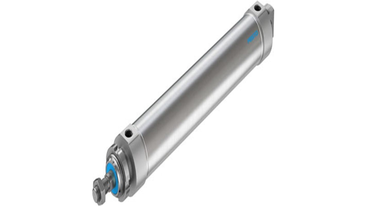 Festo Pneumatic Roundline Cylinder - 196019, 63mm Bore, 320mm Stroke, DSNU Series, Double Acting