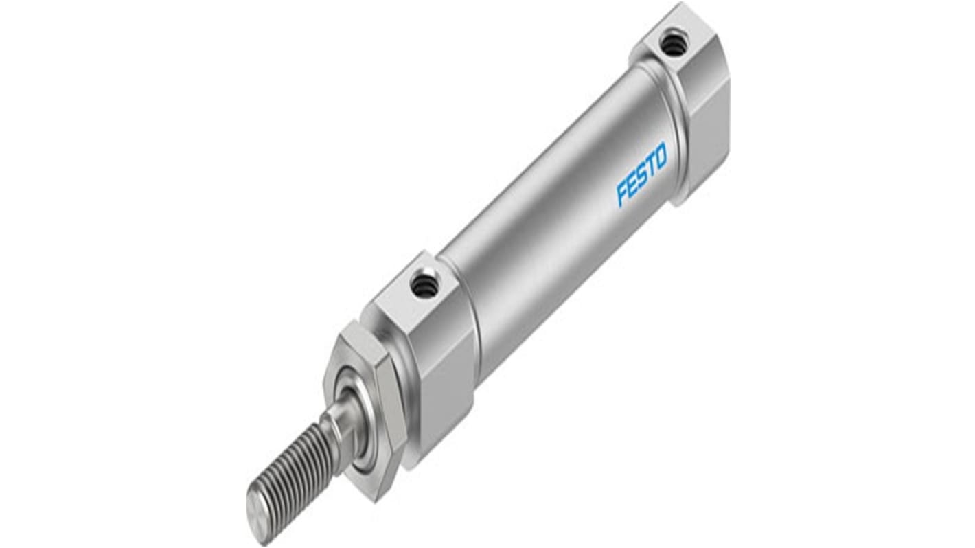 Festo Pneumatic Roundline Cylinder - 5211901, 12mm Bore, 40mm Stroke, DSNU Series, Double Acting