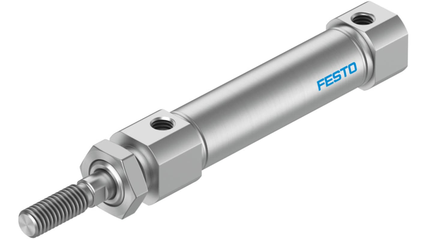 Festo Pneumatic Piston Rod Cylinder - 5211903, 12mm Bore, 50mm Stroke, DSNU Series, Double Acting