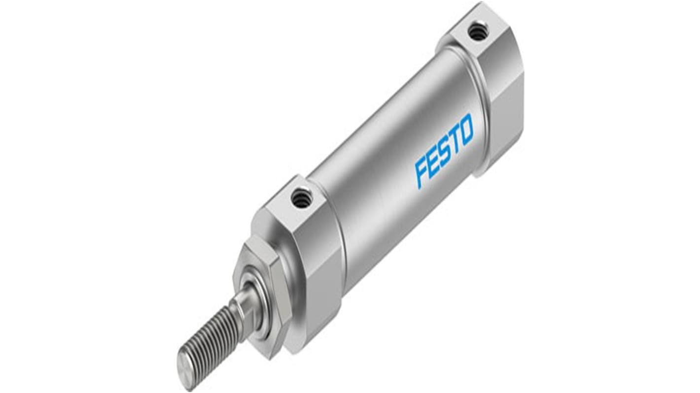 Festo Pneumatic Piston Rod Cylinder - 5216090, 16mm Bore, 25mm Stroke, DSNU Series, Double Acting