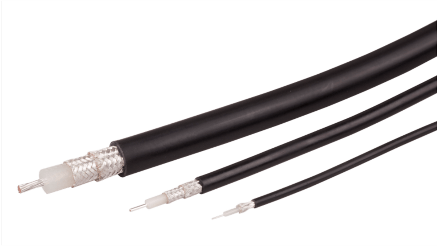 Huber+Suhner RADOX RF Series, 1m, RG142 Coaxial, Unterminated