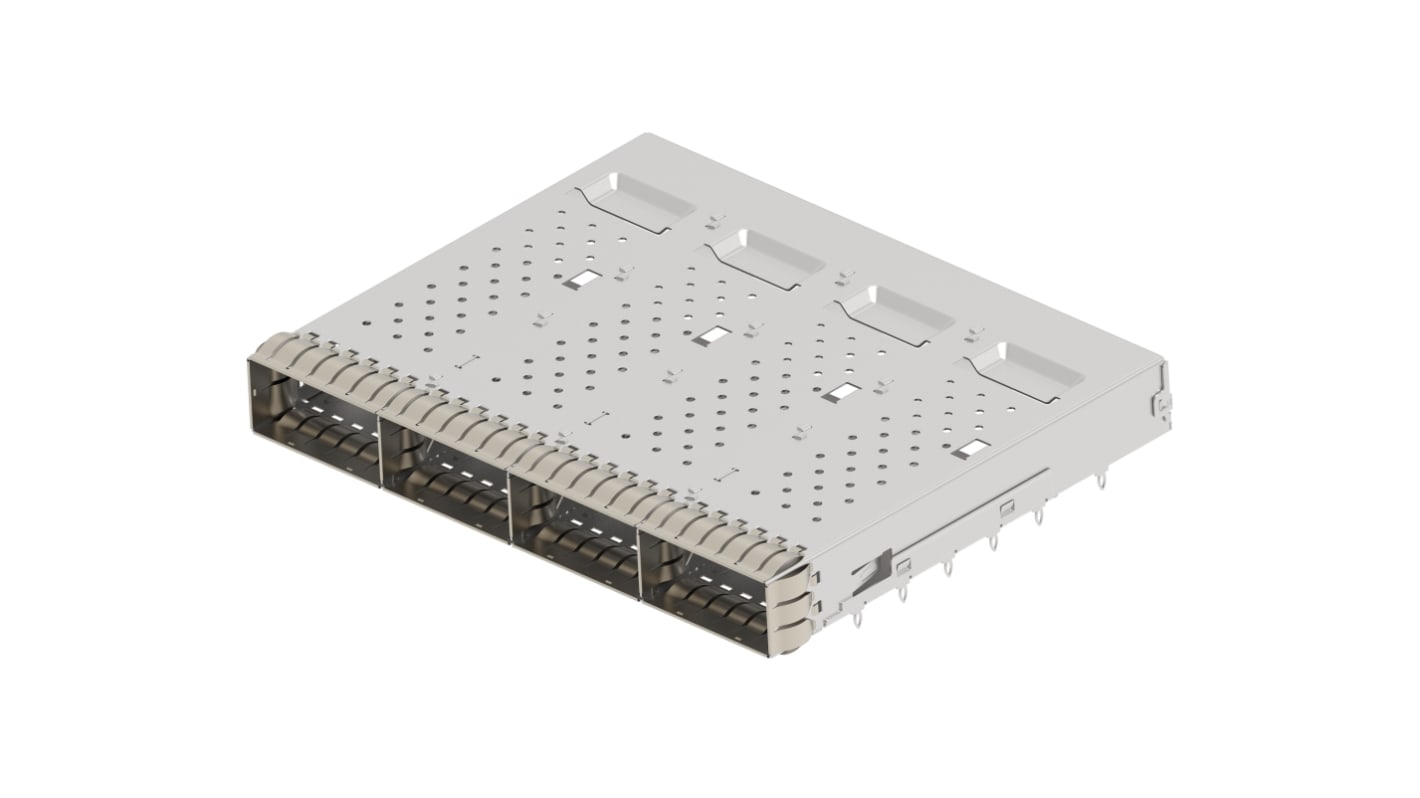 TE Connectivity QSFP Cage Assembly 4-Port 4-Position, 2386164-1