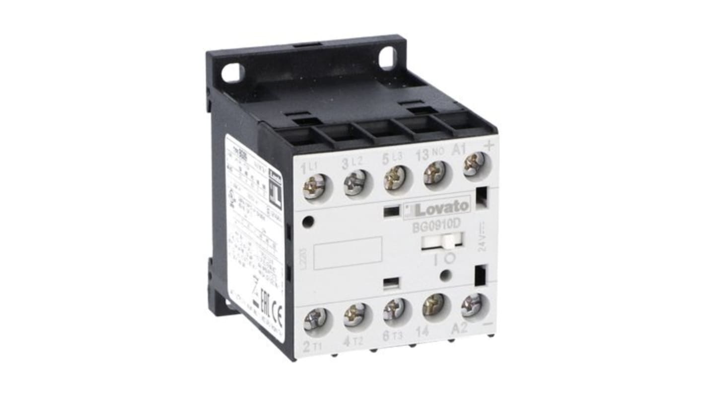 Stycznik 220 V DC Lovato styki: 3 22 kW 9 A 1NO 11BG0910D220