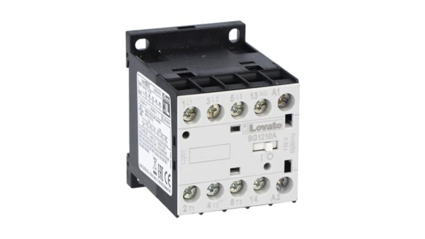 Stycznik 230 V AC Lovato styki: 3 22 kW 12 A 1NO 11BG1210A23060