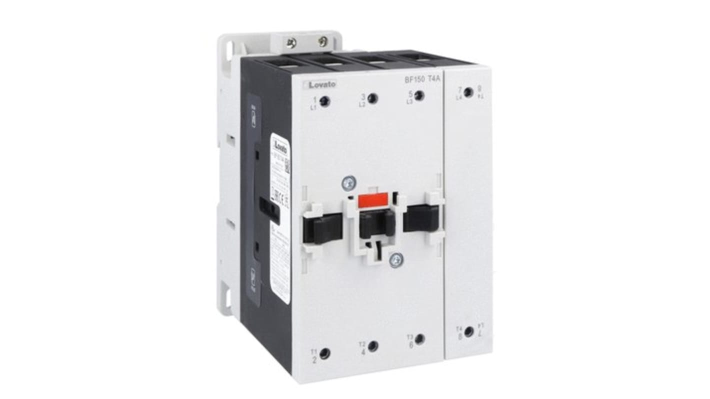 Lovato BF150 Contactor, 220 V ac Coil, 4-Pole, 165 A