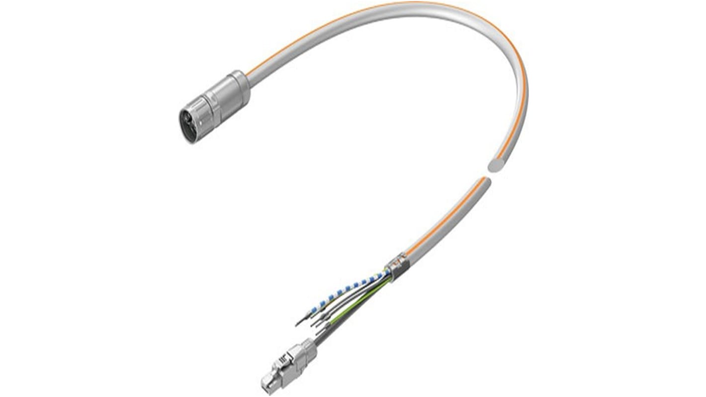 Festo NEBM Series Cable, 5m Length, 0..850V DC,5251375