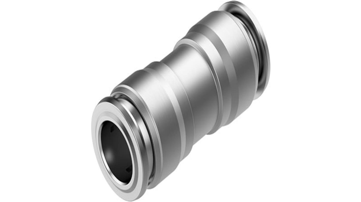 NPQR Series Push-in Fitting, Push In 10 mm to Push In 10 mm, Tube-to-Tube Connection Style, NPQR-D-Q10
