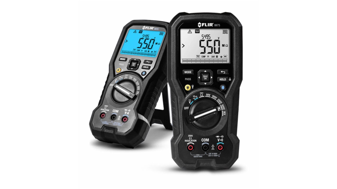 FLIR IM75-2LED Digital-Multimeter 1000V ac, 40MΩ, DKD/DAkkS-kalibriert