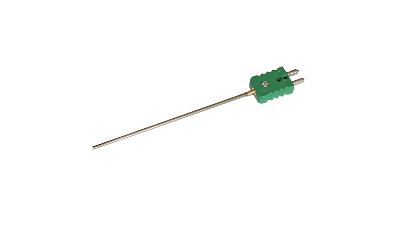 Electrotherm282 Type K Thermocouple 300mm Length, 3mm Diameter, 0°C → +1000°C