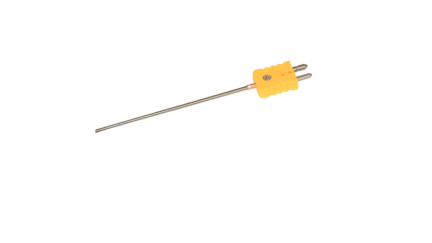 Electrotherm282 Type K Thermocouple 500mm Length, 3mm Diameter, 0°C → +1000°C