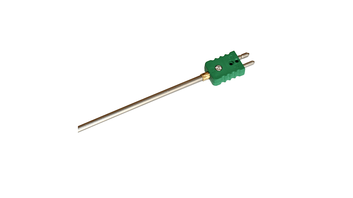 Electrotherm282 Type K Thermocouple 1000mm Length, 6mm Diameter, 0°C → +1000°C