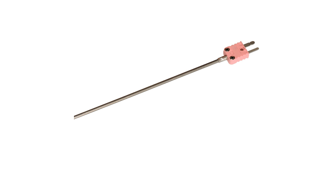 Electrotherm282 Type N Thermocouple 300mm Length, 3mm Diameter, 0°C → +1000°C