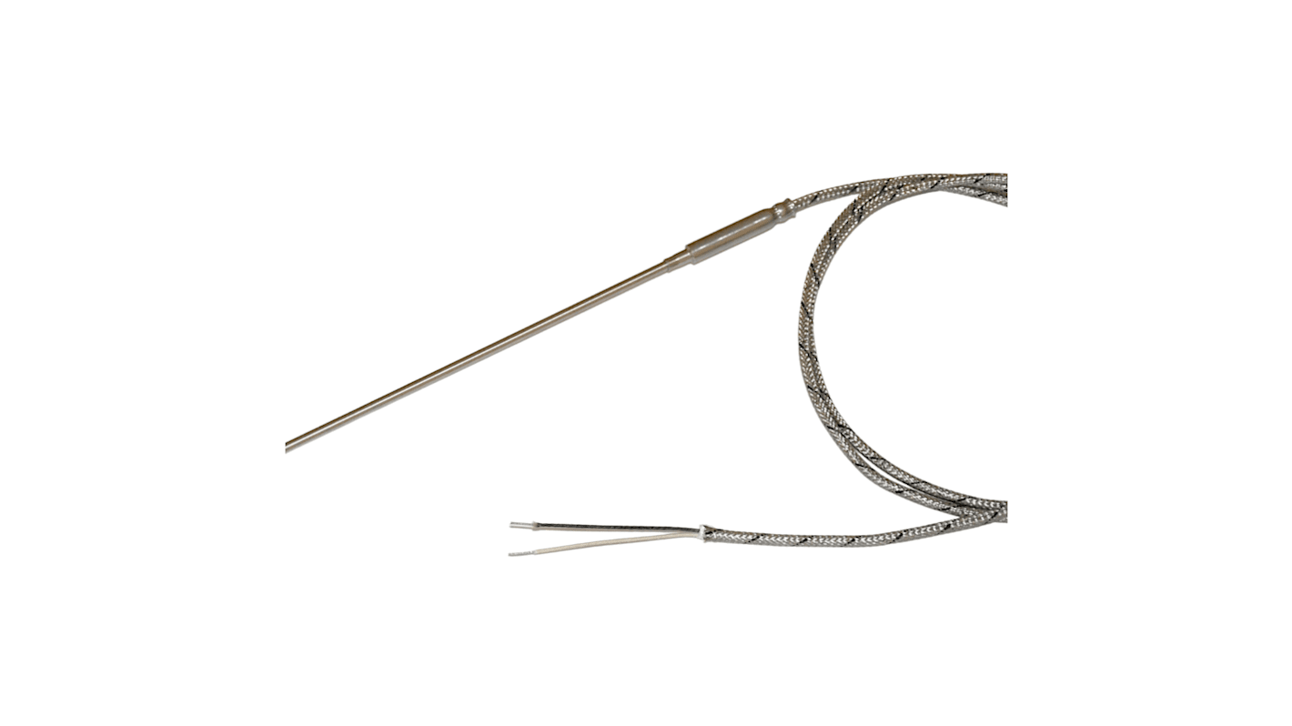 Electrotherm294 Type J Thermocouple 200mm Length, 1.5mm Diameter, 0°C → +700°C