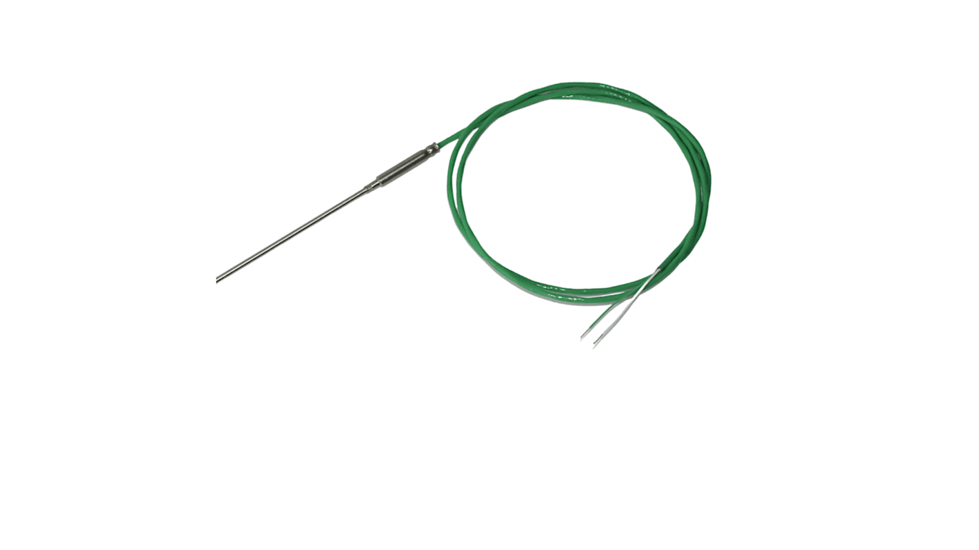 Electrotherm294 Type K Thermocouple 300mm Length, 1.5mm Diameter, 0°C → +1000°C