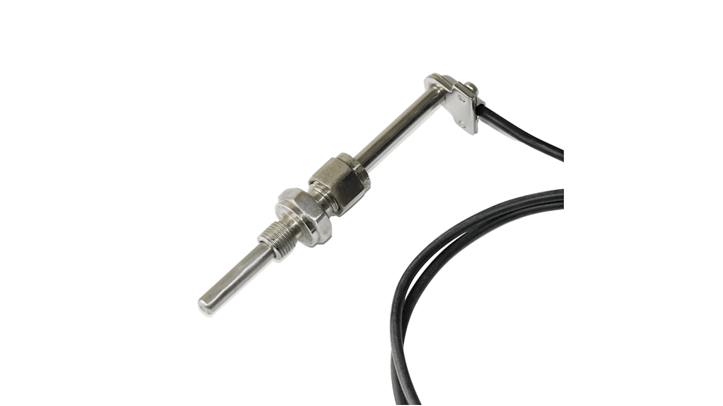 ElectrothermK7T Type J Thermocouple 100mm Length, 6mm Diameter → +350°C
