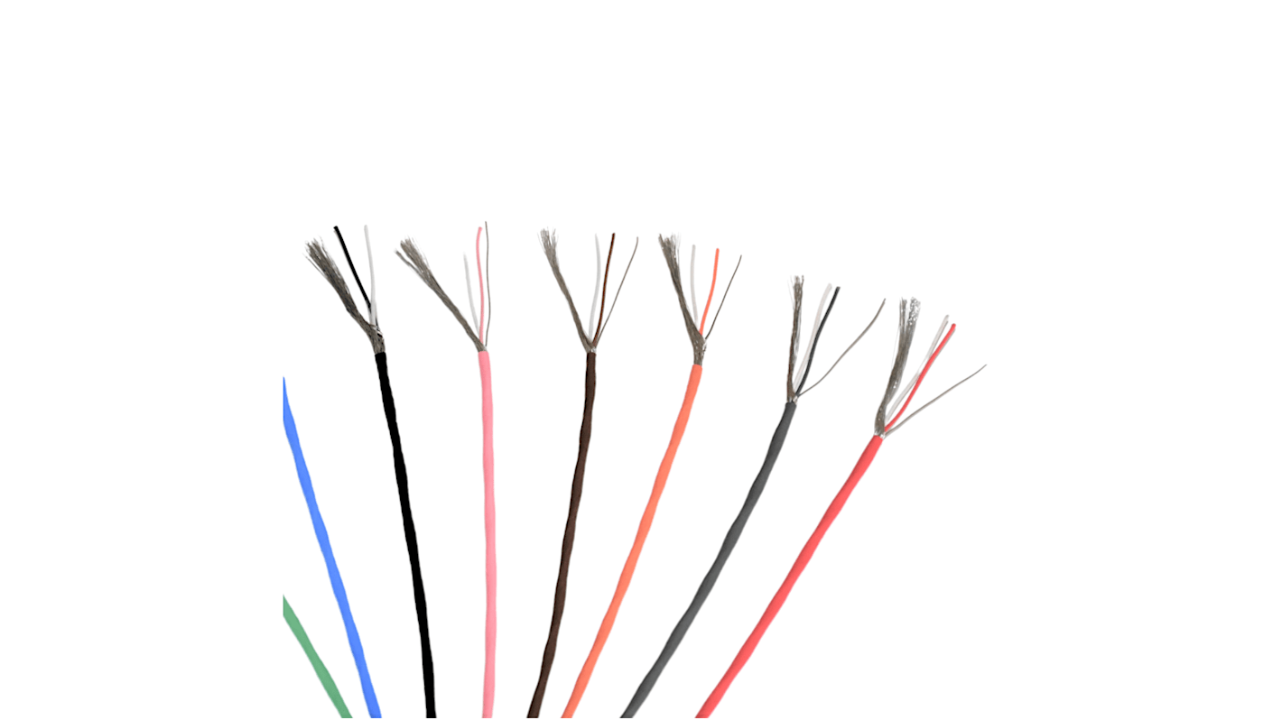 Electrotherm TEL Series Type S Cable, 10m, FEP Insulation, +205°C Max