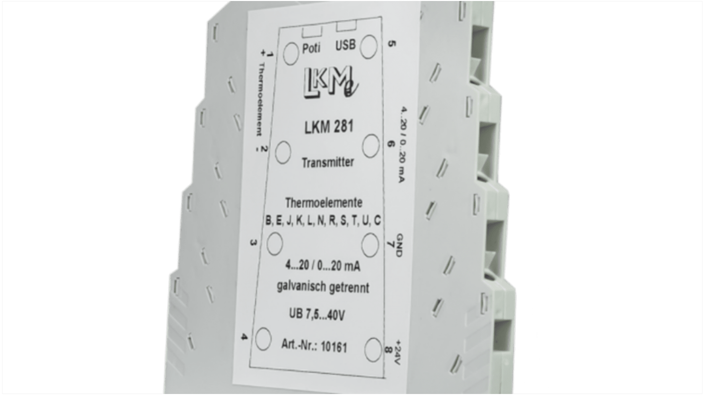 LKMelectronic LKM Temperature Transmitter Thermocouple Input, 8 → 35 V dc