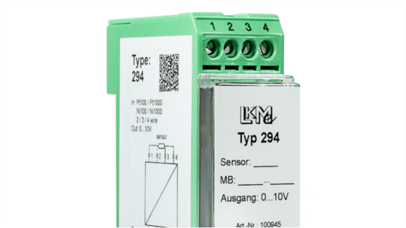 LKMelectronic LKM Temperature Transmitter Resistance Input, 15 → 26 V ac/dc, 15 → 35 V ac/dc