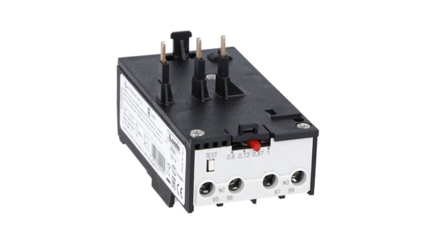 Relé de control Lovato RFA9, 1 NA + 1 NC, 690 V, 1 A