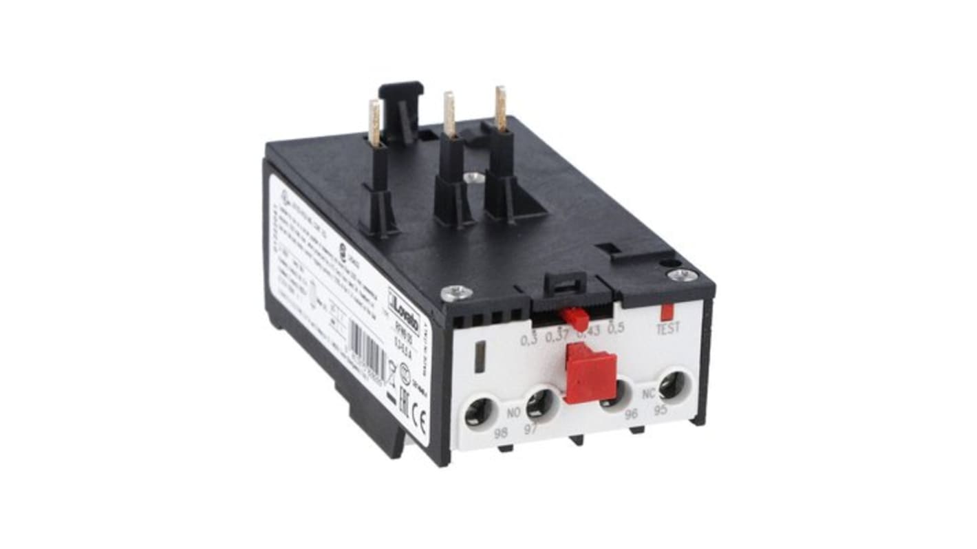 Relé de control Lovato RFN9, 1 NA + 1 NC, 690 V, 0,23 A