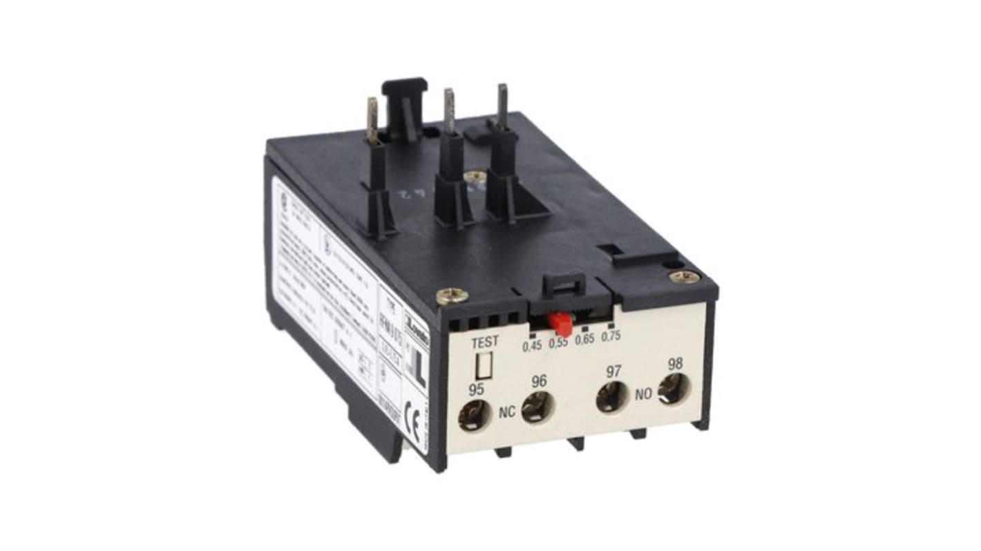 Lovato Control Relay 1NO +1NC, 3.3 A F.L.C, 10A Contact Rating, 690 V, 3P, RFNA9