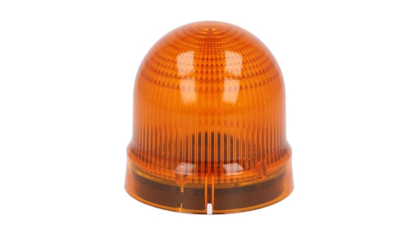 Lovato 8LB6GL Series Orange Blinking, Steady Beacon, 12 - 48 V ac/dc, BA 15d Bulb, IP54