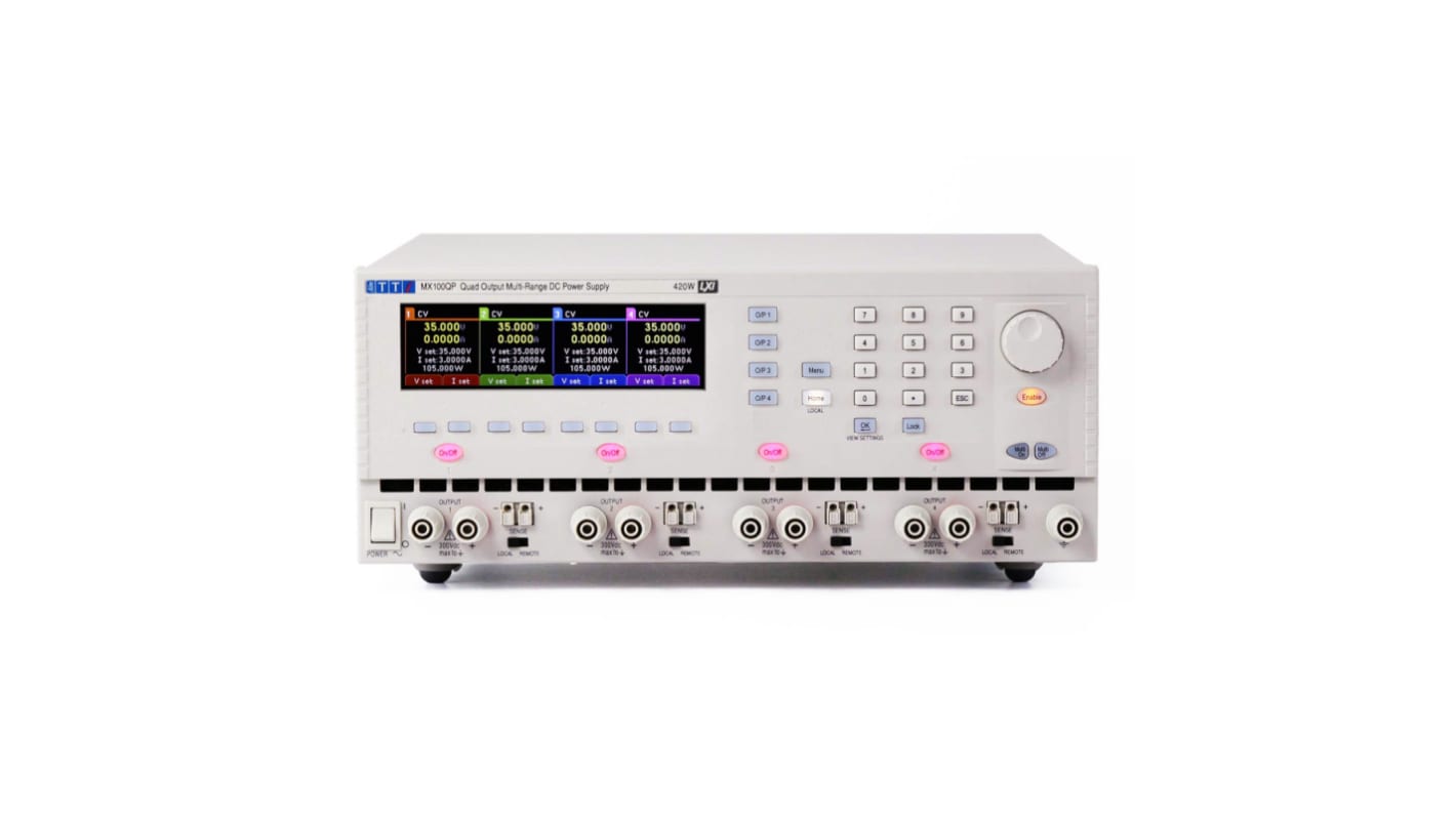 Aim-TTi MX100QP 4-Kanal Programmier Labornetzgerät 420W, 70V / 6A