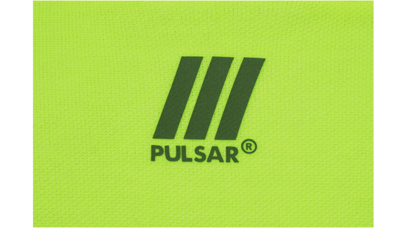 Polo de alta visibilidad de manga larga Mujer PULSAR de color Amarillo, talla 106.68 → 114.3cm