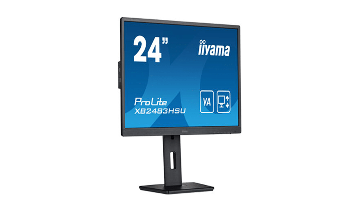 Monitor, 24cal, 1920 x 1080 Wymagania sprzętowe Prolite XB2483HSU-B5, iiyama