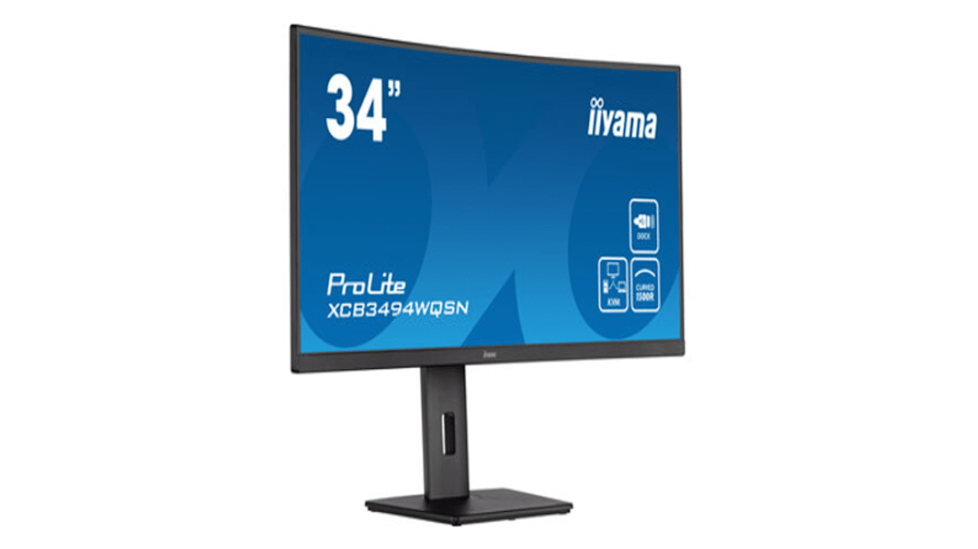 Monitor, 34cal, 3440 x 1440 Wymagania sprzętowe PROLITE XCB3494WQSN-B5, iiyama
