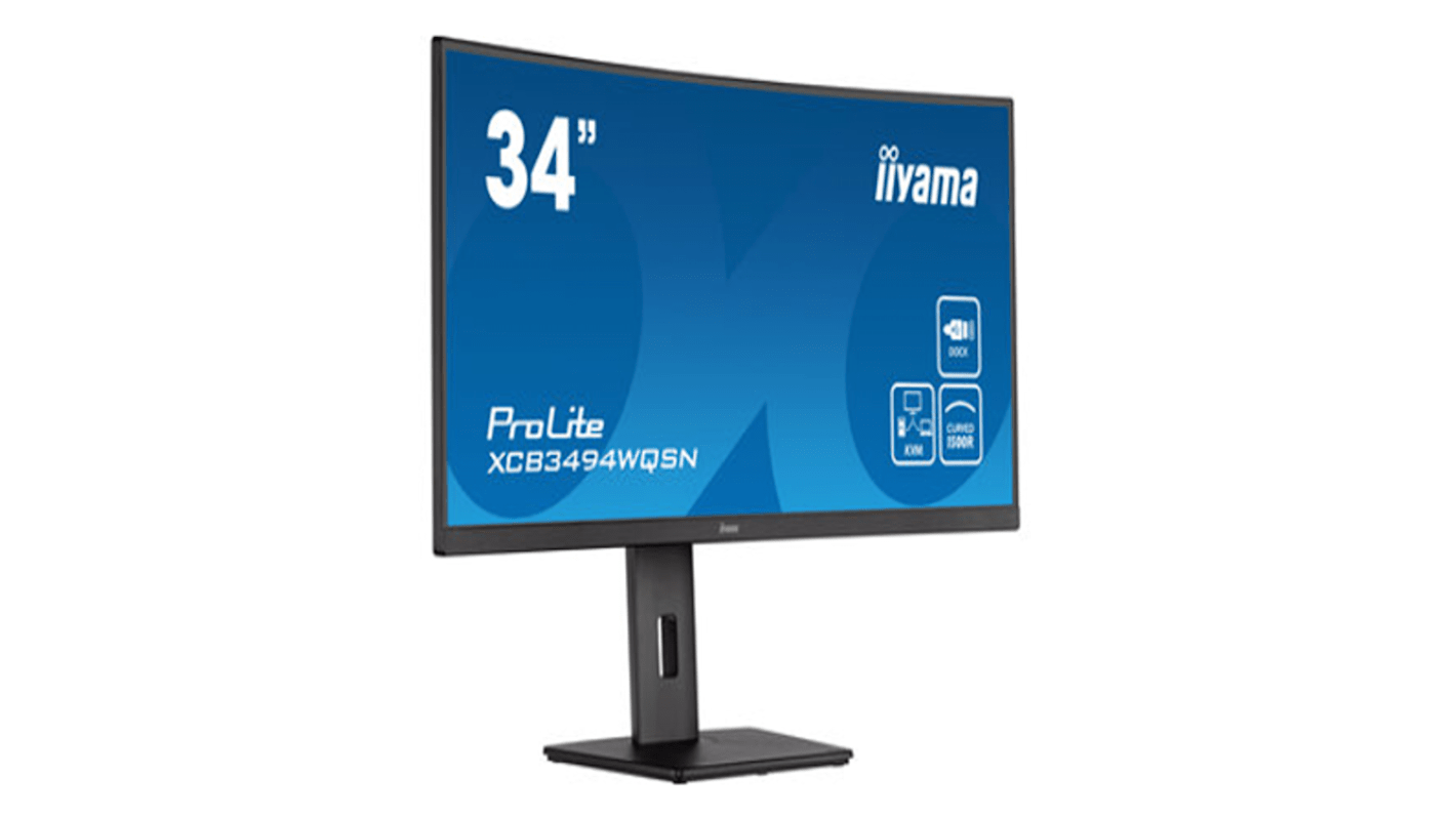 iiyama Monitor Prolite XCB3494WQSN-B5, 34Zoll, Auflösung max.3440 x 1440 LED, 178/178° Betrachtungswinkel