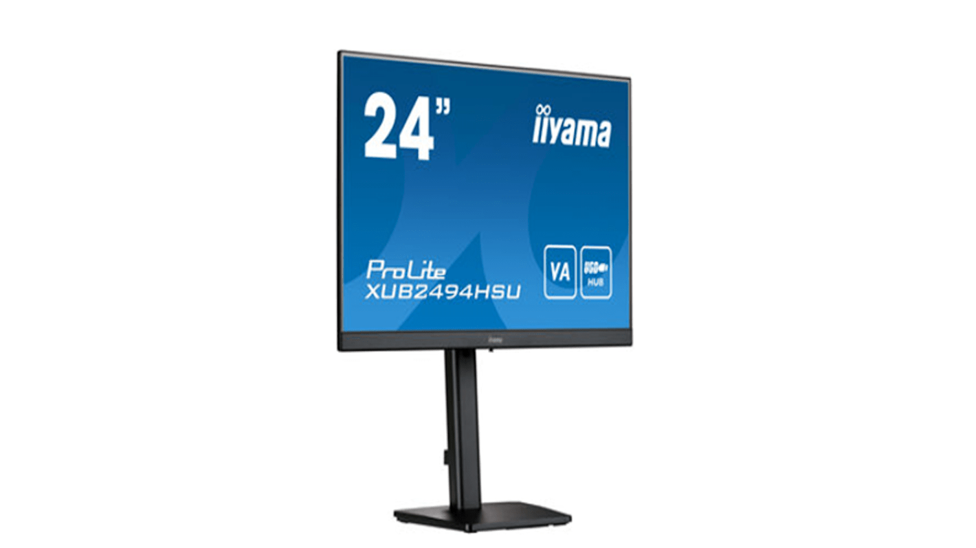 Monitor, 24cal, 1920 x 1080 Wymagania sprzętowe Prolite XUB2494HSU-B2, iiyama
