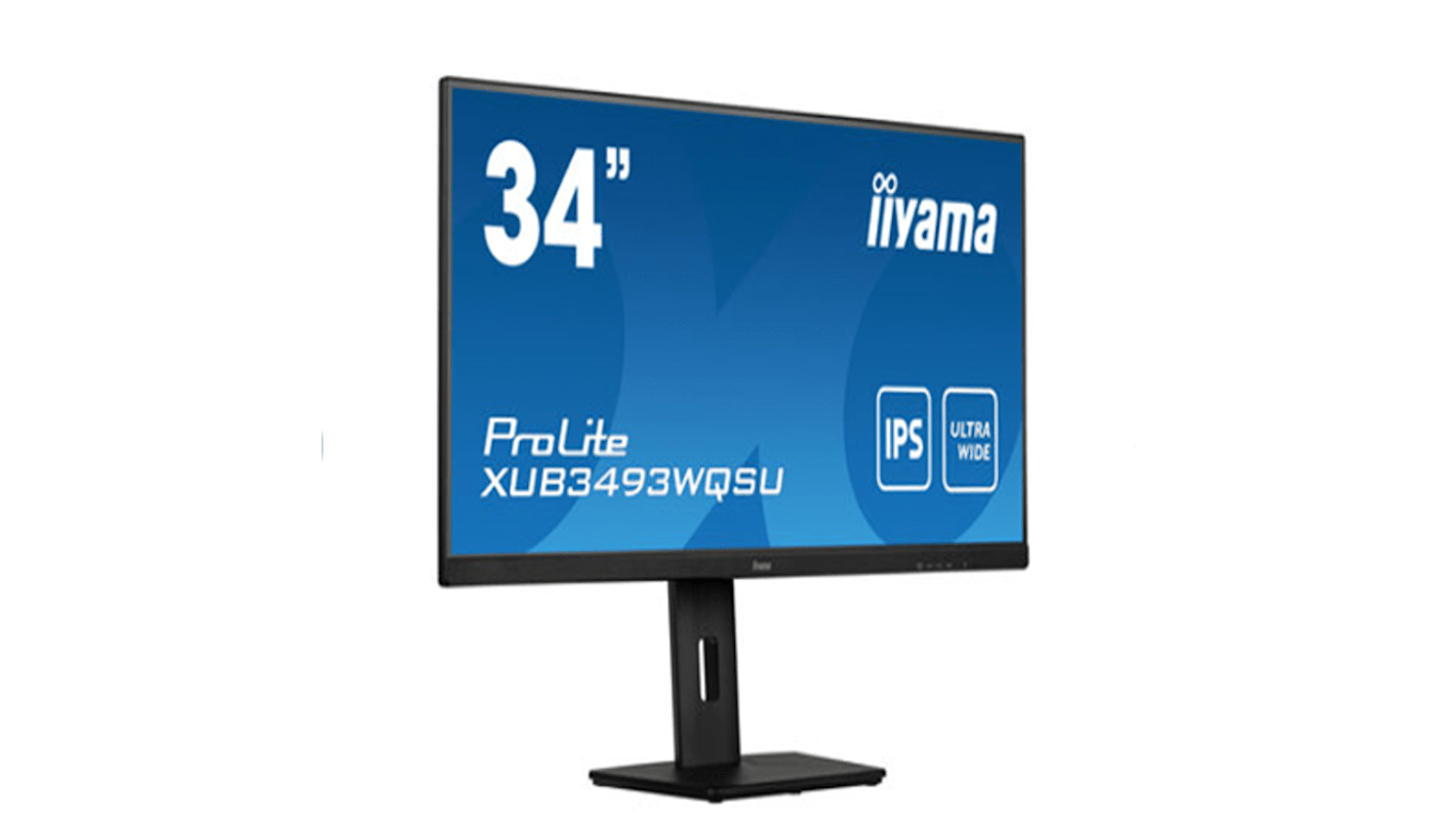 iiyama Monitor PROLITE XUB3493WQSU-B5, 34Zoll, Auflösung max.3440 x 1440 LED, 178/178° Betrachtungswinkel