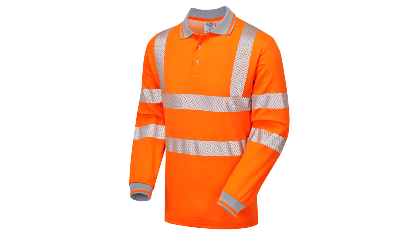 PULSAR Lang Orange 86.36 → 93.98cm LFE904 Warnschutz Polohemd