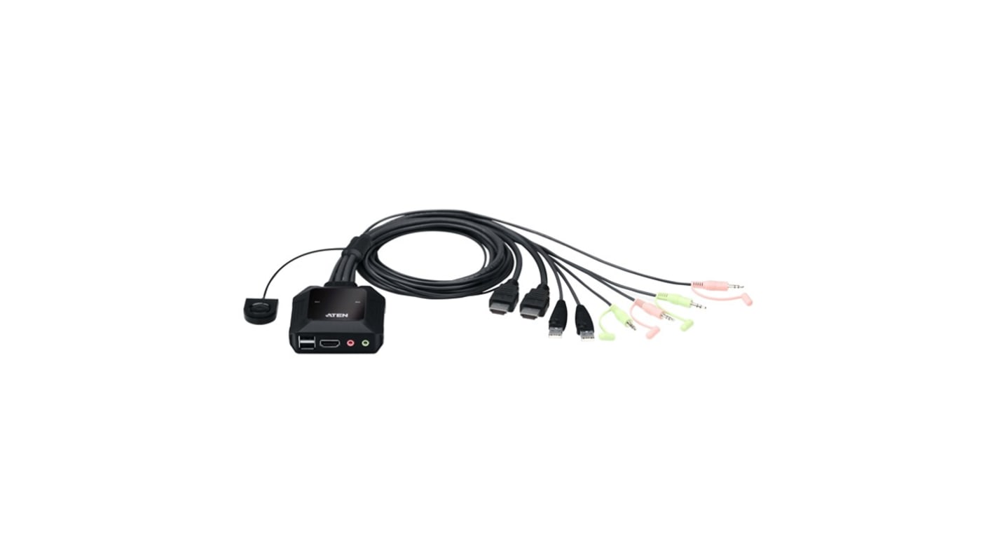Aten 13 Port USB HDMI KVM Switch, 3.5 mm Jack 4096 x 2160 Maximum Resolution