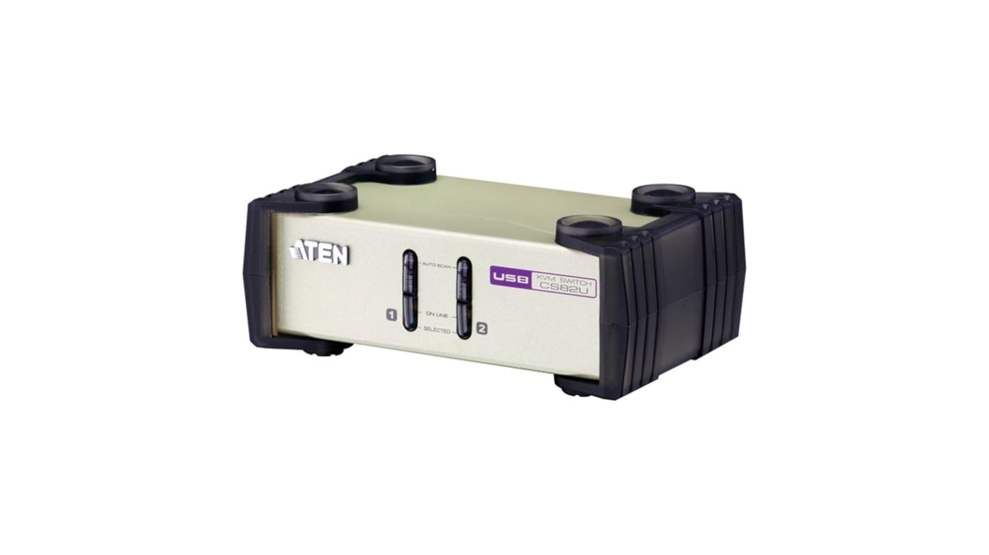 Aten 8 Port Dual Monitor PS/2, USB VGA KVM Switch, USB 2048 x 1536 Maximum Resolution
