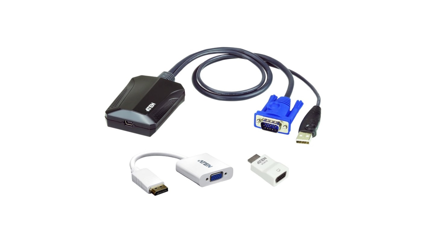 Aten USB B to HDMI Adapter, USB 2.0, 1 Supported Display(s) - 1920 x 1200 @ 60Hz