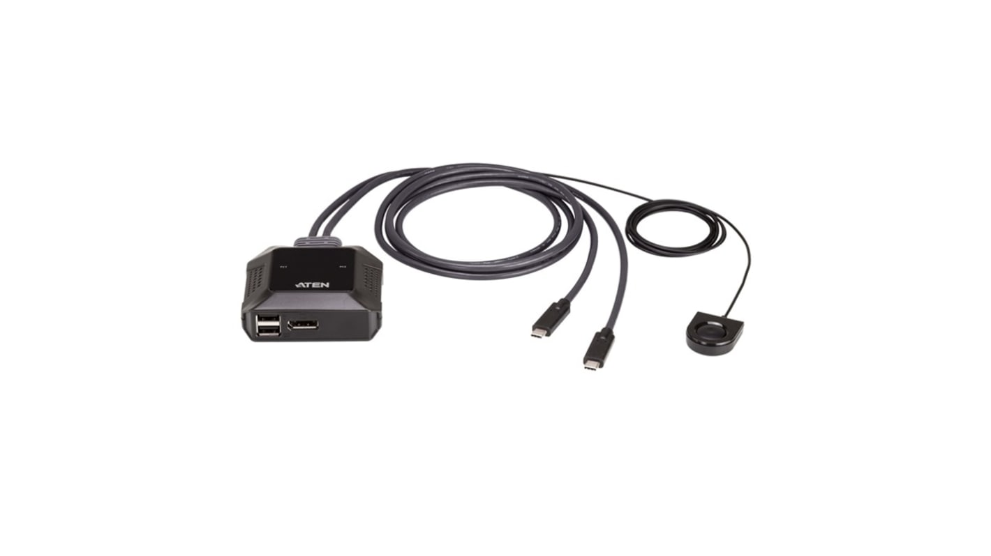 Przełącznik KVM USB-C US3312, 5-portowy USB 1 2, Aten DisplayPort