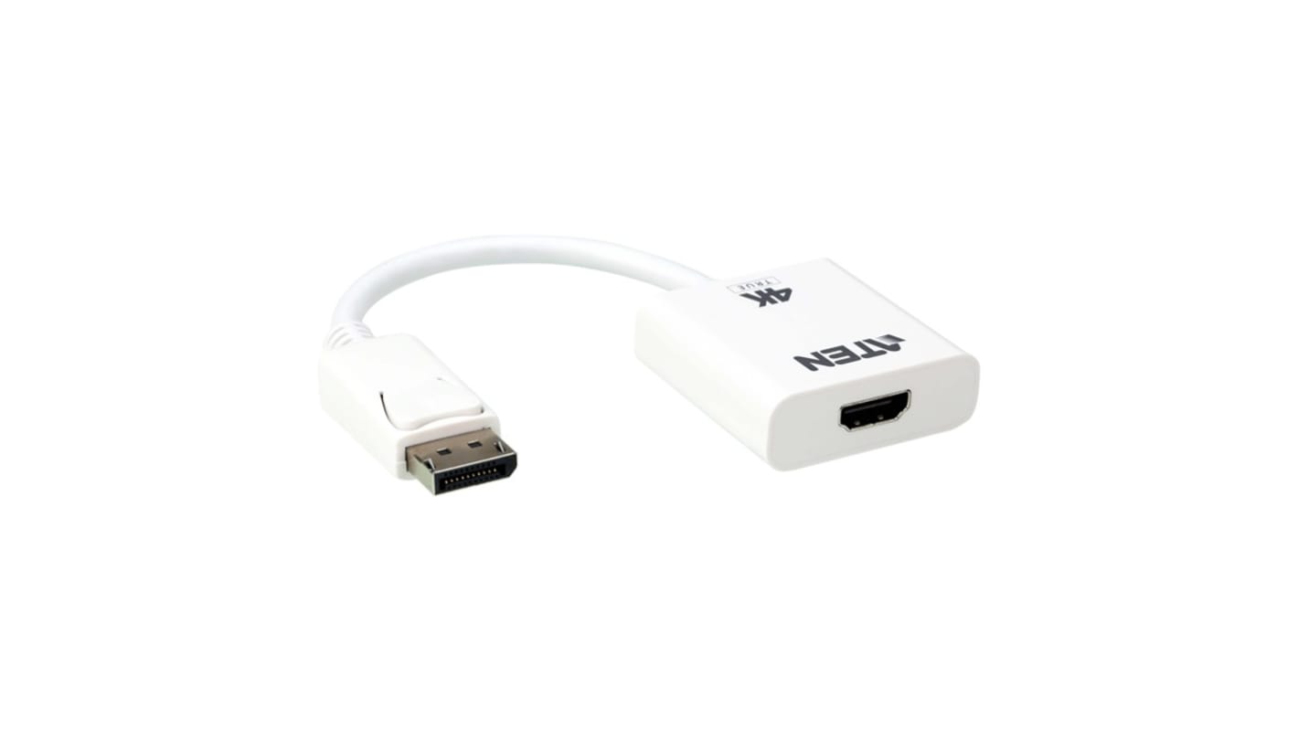 Aten DisplayPort to HDMI Adapter, 180mm Length - 4096 x 2160 Maximum Resolution