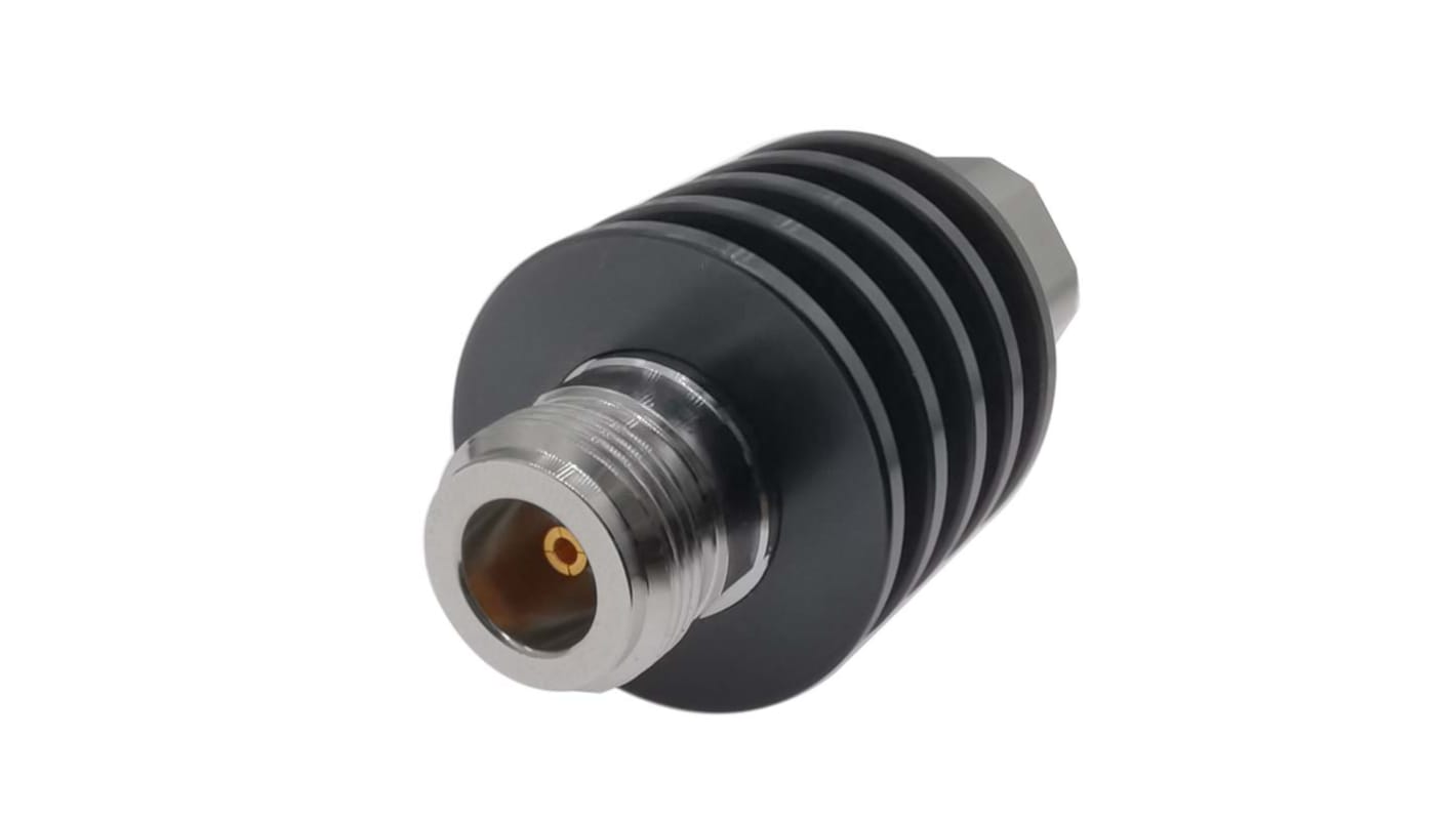 Huber+Suhner RF Attenuator Straight Coaxial Connector N 20dB, Operating Frequency 18GHz