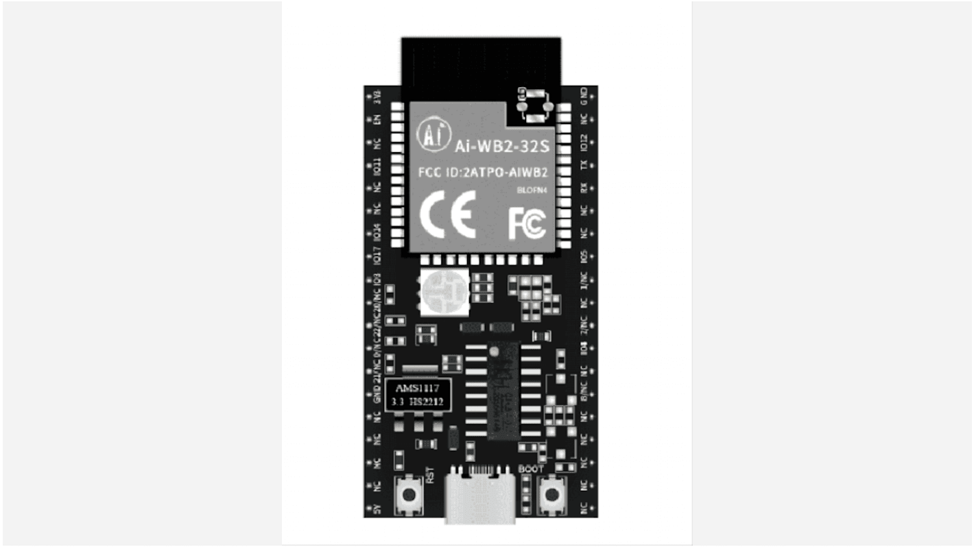 RF Solutions Development Board BL602 Bluetooth, WiFi Bluetooth Module, Development Module for Ai-WB2-32S Modules 2400