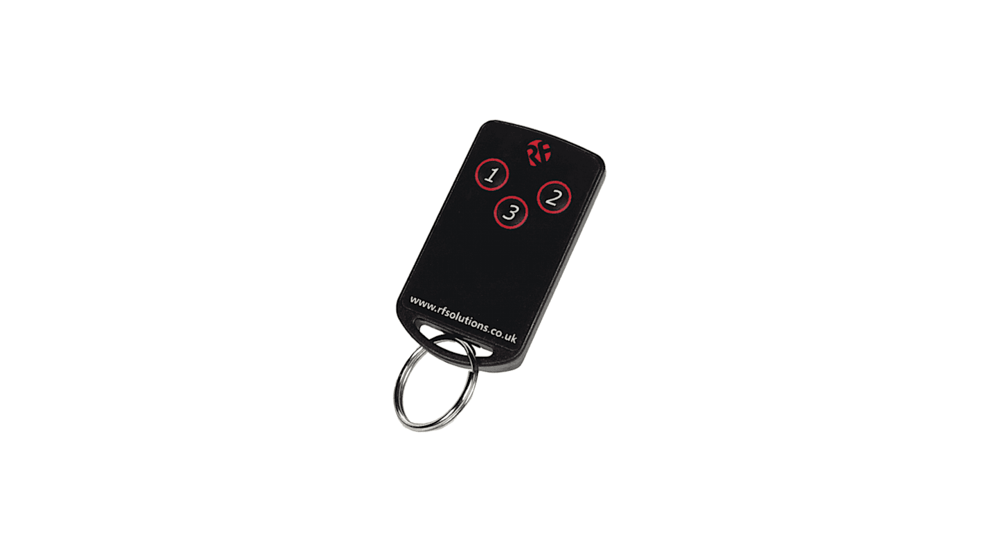 RF SolutionsFOBBER-4T3 3 Button Remote Control Fob, 433.92MHz