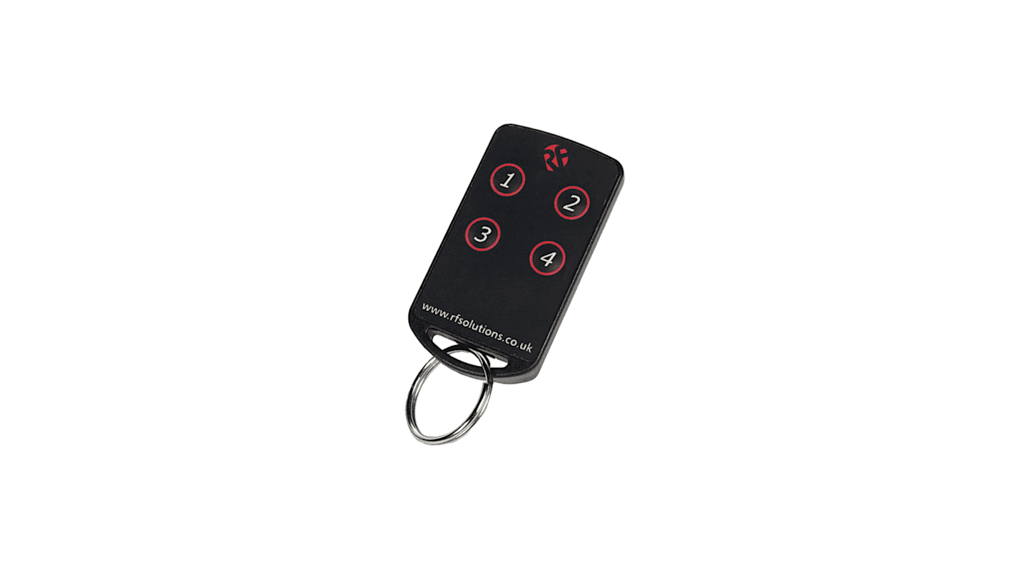 RF SolutionsFOBBER-4T4 4 Button Remote Control Fob, 433.92MHz