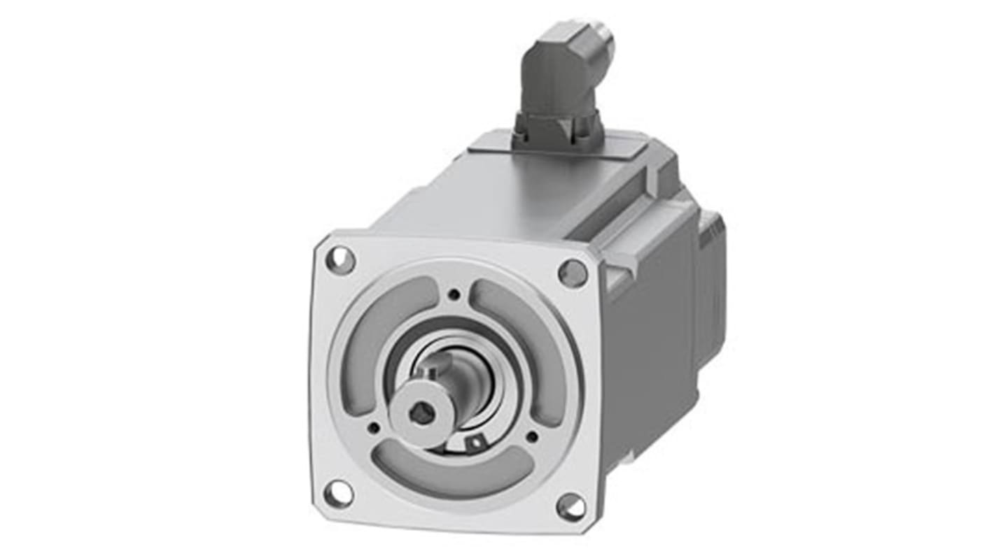 Siemens Servomotor, 10 Nm, 400 → 480 V, 3000 Umdrehungen pro Minute, 1 kW, 3.2Nm, 19mm