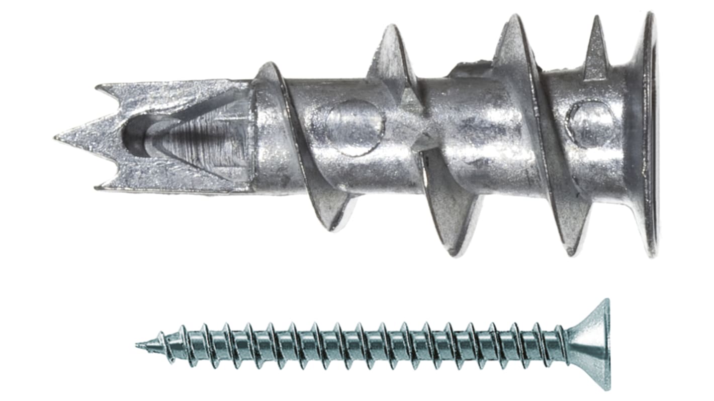 Pin tassello Conico Fischer Fixings in Metallo Galvanizzato, diametro 4.5mm, lunghezza 31mm