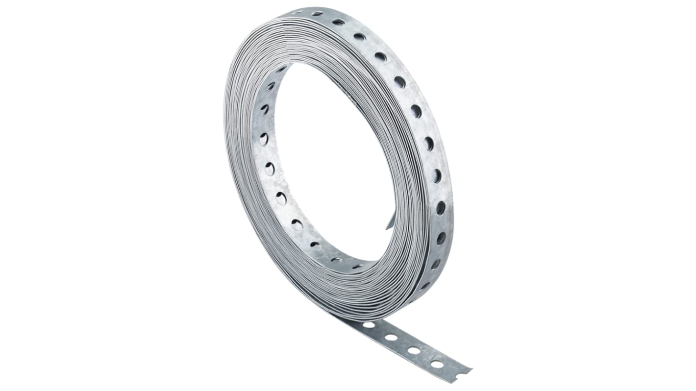 Fascetta di fissaggio in Acciaio galvanizzato Fischer Fixings, dimensioni 10m x 12mm
