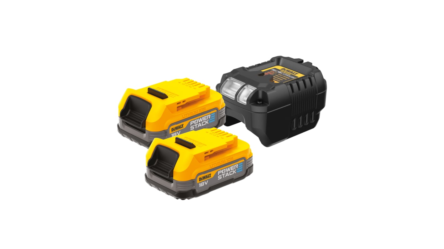 Batería y cargador DeWALT Li-Ion de 18V 1.7Ah, para usar con DEWALT XR