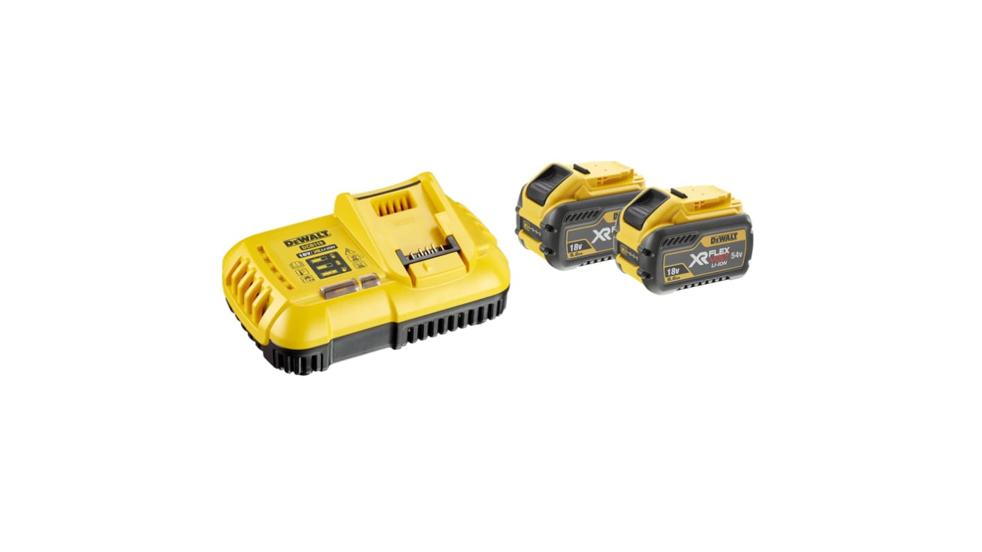 DeWALT DCB118X2 QW 9Ah 18V Battery Charger For Use With DEWALT XR RS