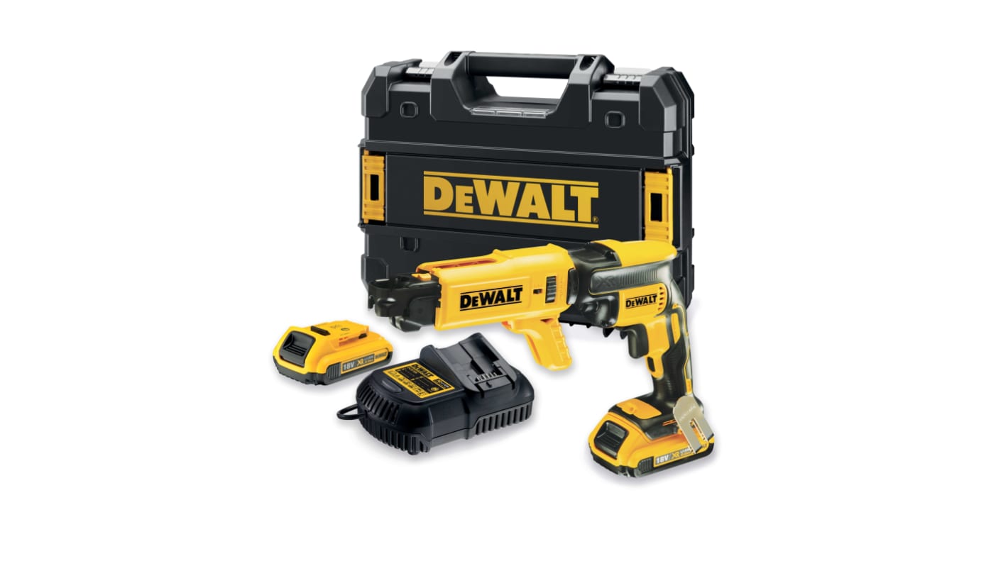 Taladro-atornillador DeWALT a batería Li-Ion de 18V 2Ah con 1 batería, Euroconector