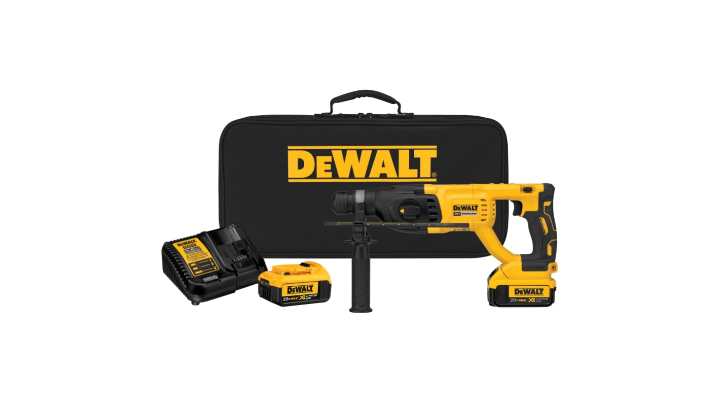 DeWALT DCH133M2K 18V Cordless Combi Drill Li-Ion, Euro Plug
